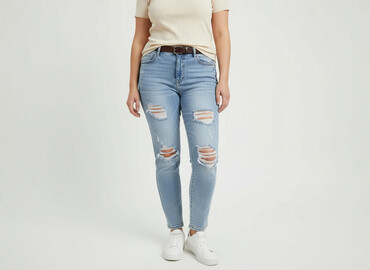 jeansy plus size wysoki stan: Джинси жіночі, розмір XL