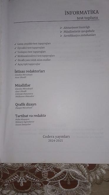 anar isayev tarix kitabı pdf: İnformatika 11-ci sinif, Pulsuz çatdırılma — 4