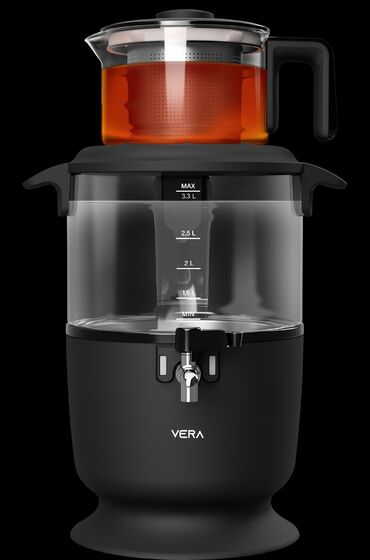 865 elan | SAMOVARLAR: Elektrik samovar Vera KT8691 GlassMəhsul