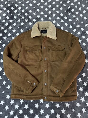 c a jakne: Transitional jacket, XL (EU 54), Pull and Bear, color - Brown