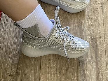 nike tech flecce: Кроссовки серого цвета с вязаным верхом - Легкий дышащий текстильный — 4