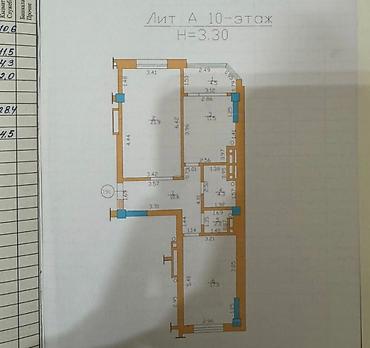 72: 2 комнаты, 72 м², Верхний Джал Элитка, 10 этаж, Свежий ремонт — 2
