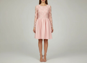 sukienka na roczek z długim rękawem: Sukienka damska, rozmiar S