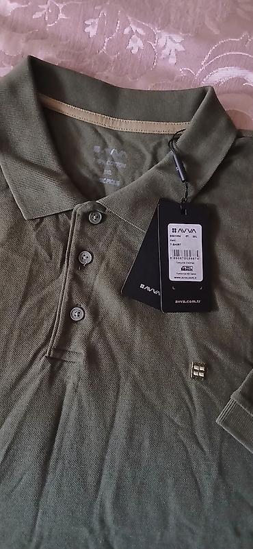 Kişi geyimləri: Polo köynək, Avva, 3XL, rəng - Yaşıl — 2