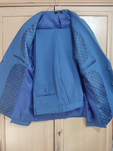 Костюмы: Мужские костюмы (два комплекта) 1) Костюм синий (бренд на ярлыке: GQ) — 3