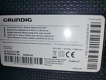 para ps: Televizor marke Grunding, 49 inča,ton ima ali sliku nema,smart tv — 2