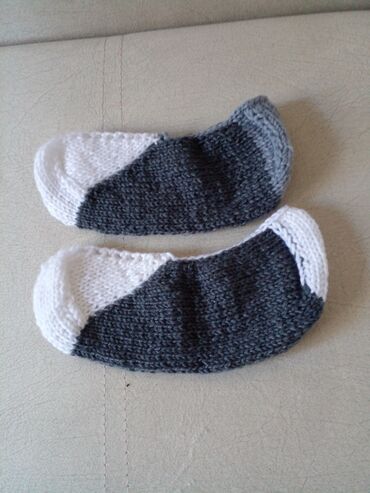 Носки и белье: Вязаные следки/носочки ручной работы. - Мягкие и тёплые, связаны — 7