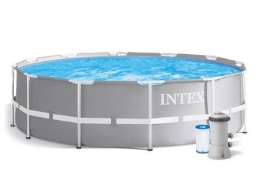 фильтр для бассейнов: Каркасный бассейн Intex Prism Frame 366x99 см + фильтр-насос 2006 л/ч