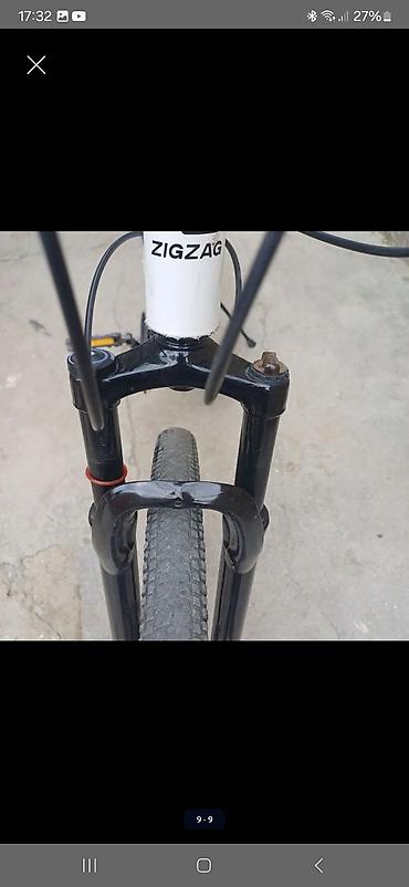 Dağ velosipedləri: ZigZag şəhər/MTB tipli velosiped - Rəng: ağ, qırmızı “ZIGZAG” loqosu — 9