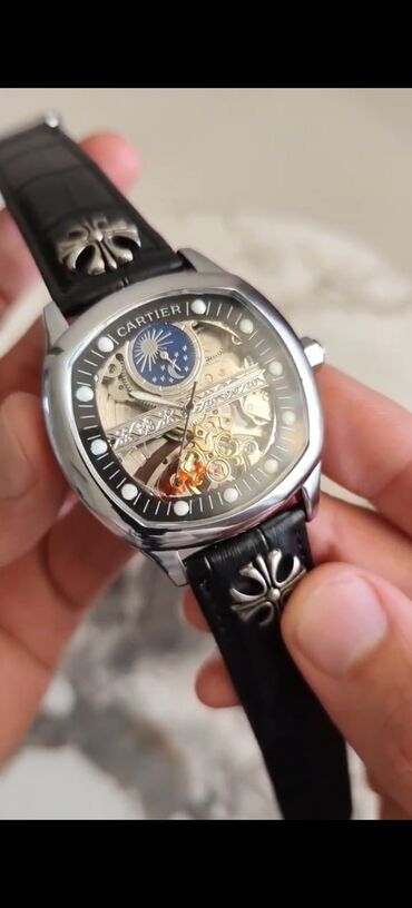 Qol saatları: Yeni, Qol saatı, Cartier, rəng - Gümüşü — 3