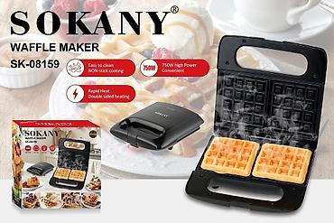sokany вафельница: Вафельница SOKANY SK-08159 - Мощность: 750 Вт — быстрое разогревание — 1