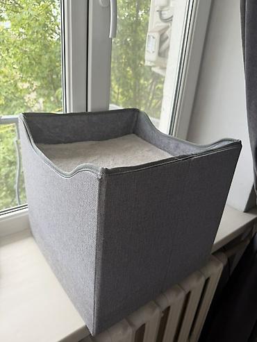 домик кошек: Домик-лежанка для кошки/котёнка с когтеточкой. - Формат: куб с двумя — 3