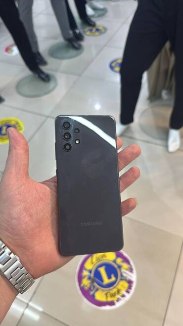 Samsung: Samsung Galaxy A32, 128 GB, rəng - Boz, Barmaq izi, İki sim kartlı