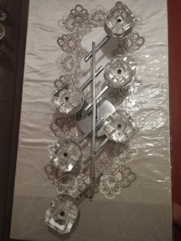 Ev saatları: Çılçıraq, 7 lampa, Metal
