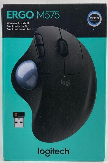 logitech g300s: Logitech ERGO M575 Wireless Trackball ilə. Təzədir, Amerikadan