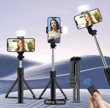 tripod kamera: Tripod. Uzağdan idarə oluna bilir (bluetooth) 3 funksiyalı