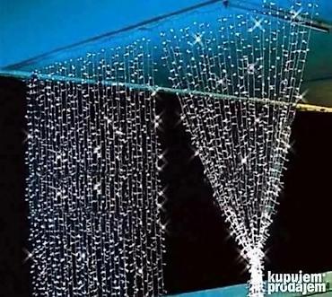 sat sa slikom: LED zavesa sa visećim lampicama za dekorativno osvetljenje prostora — 2
