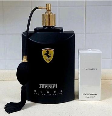 interyer yapisqanlari: Ferrari Black Eau de Toilette - böyük dekorativ vintaj atomizerli — 1