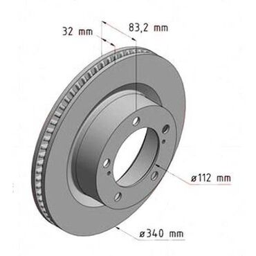 Əyləc diskləri: Ön, Lexus 570, 2015 il, Yeni — 7