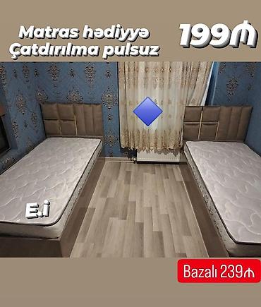kontakt home tek yataq: Yeni, Təknəfərlik çarpayı, Matras ilə, Siyirməsiz — 1