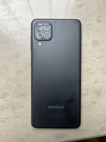 Apple iPhone: Samsung Galaxy A12, 64 ГБ, цвет - Черный, Сенсорный, Отпечаток пальца