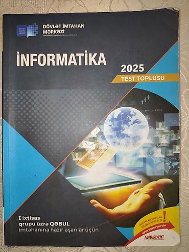 Məhsul: “İnformatika 2025 – Test Toplusu” (Dövlət İmtahan Mərkəzi) lalafo.az -da — 1 Məhsul: “İnformatika 2025 – Test Toplusu” (Dövlət İmtahan Mərkəzi) — 1