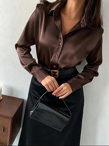 svileni top: Satenska ženska košulja – klasičan kroj
S M L Xl — 3