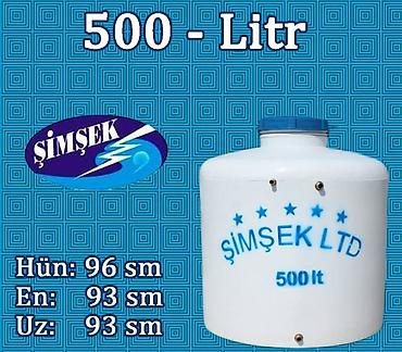 Baklar və çənlər: ŞİMŞEK LTD plastik su çənləri Həcm variantları: - 1000 litr (ölçü 1) — 31