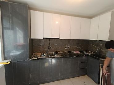 silver kitchen: Кухонный гарнитур угловой, современный дизайн - Планировка — 3