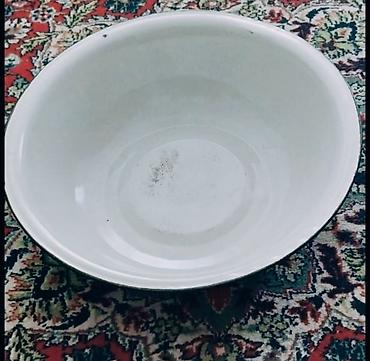 sud qabı: Emallı böyük leğən - Material: qalın metal, ağ emal örtüklü - Forma — 3