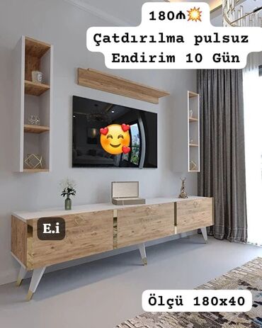 TV altlığı: Çatdırılma pulsuz