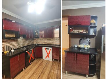 Sifarişlə divanlar: Mətbəx mebeli 400azn. Ölçü 2,90x190 əlavə şkaf 1,20sm. Üstü mərmərdi