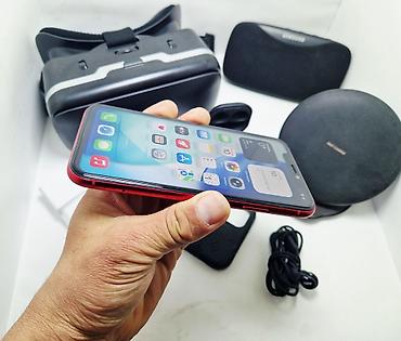 Apple iPhone: IPhone 11, Б/у, 64 ГБ, Красный, Наушники, 91 % — 19