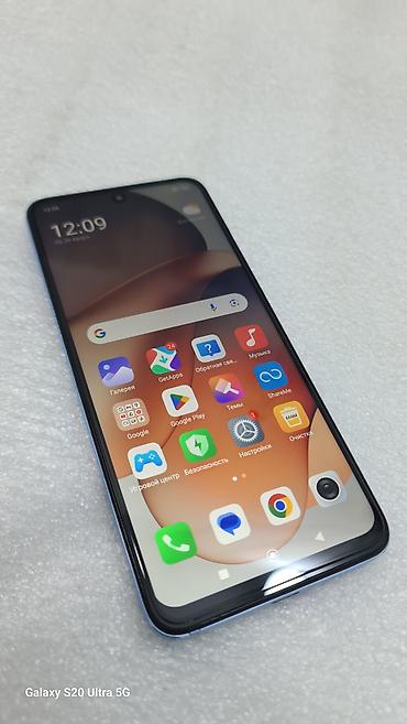 note 2: Redmi, Redmi Note 12, Б/у, 128 ГБ, цвет - Голубой, 2 SIM — 1