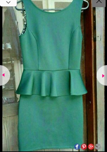 kaftan haljine: S (EU 36), color - Green, Short sleeves
