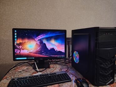 Информатика: 8 GB ram İ3 3240 Rx 570 500 GB hdd 500 GB ssd 24 inc monitor elave 80