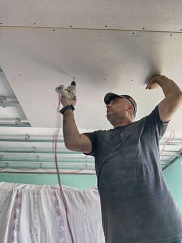 Tavan işləri: Bütün növ alcipan işləri görülür tv stent, figurlu tavan, düz tavan — 19
