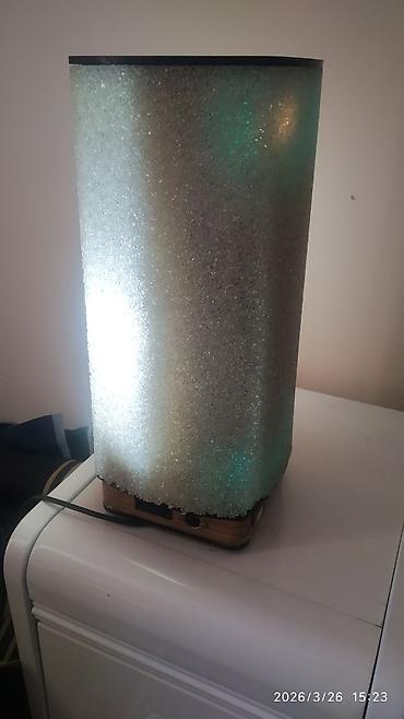 sunset lamp: Настольный декоративный светильник с полупрозрачным абажуром советский — 2