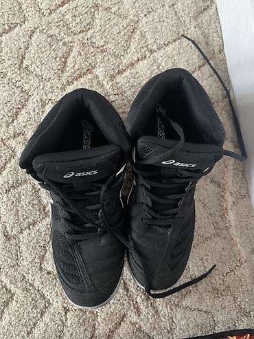 asic: Борцовки ASICS Snapdown в черно-белом цвете. Высокие спортивные — 1