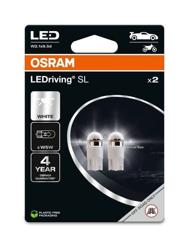 navlake za auto gume: OSRAM LEDriving SL W5W WHITE 2825DWP-2BL 1W 12V W2.1X9.5D Pogodna LED