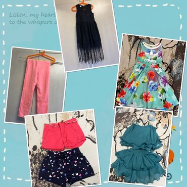 юбка на девочку: Летние детские вещи на девочку (HM, Zara, Adidas), рост 120-125 см