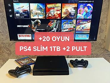xbox one fat: PS4 slim 1TB əla vəziyətdə +2pult +20oyun Cihaz Avropadan qəlib, zavod — 1