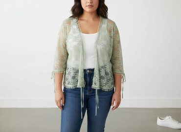bluzki z koronką plus size: Ze-Ze, Накидка жіноча, розмір XL