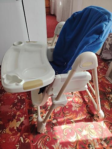 study table: Стульчик для кормления, Б/у, Пластик, цвет - Белый — 2