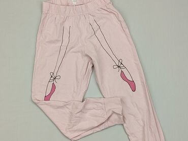 rozowe spodnie dresowe: Spodnie dresowe, 5.10.15, 5-6 lat, 116, stan - Dobry