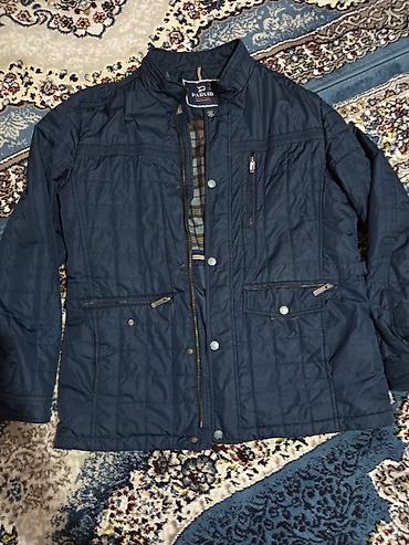 Мужская куртка, 3XL, Б/у, цвет - Синий, Платная доставка