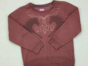 sweterek z kołnierzykiem: Bluza, F&F, 7 lat, 116-122 cm, stan - Dobry