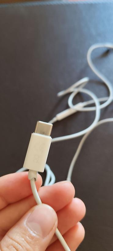 Audio: İşlənmiş Simli Qulaqcıqlar, Apple, rəng - Ağ — 1