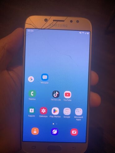 Mercedes-Benz: Samsung Galaxy J7 Prime, 32 GB, rəng - Boz, Qırıq