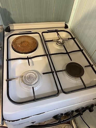 elektirikli soba: Eurolıne qaz plitəsi və mətbəx aspiratoru - Plitə: Eurolıne markalı — 2